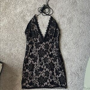 Bodycon Black Lace Dress